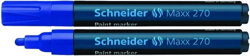 Marker olejowy Schneider, Maxx 270, okrągła, 1-3 mm, niebieski